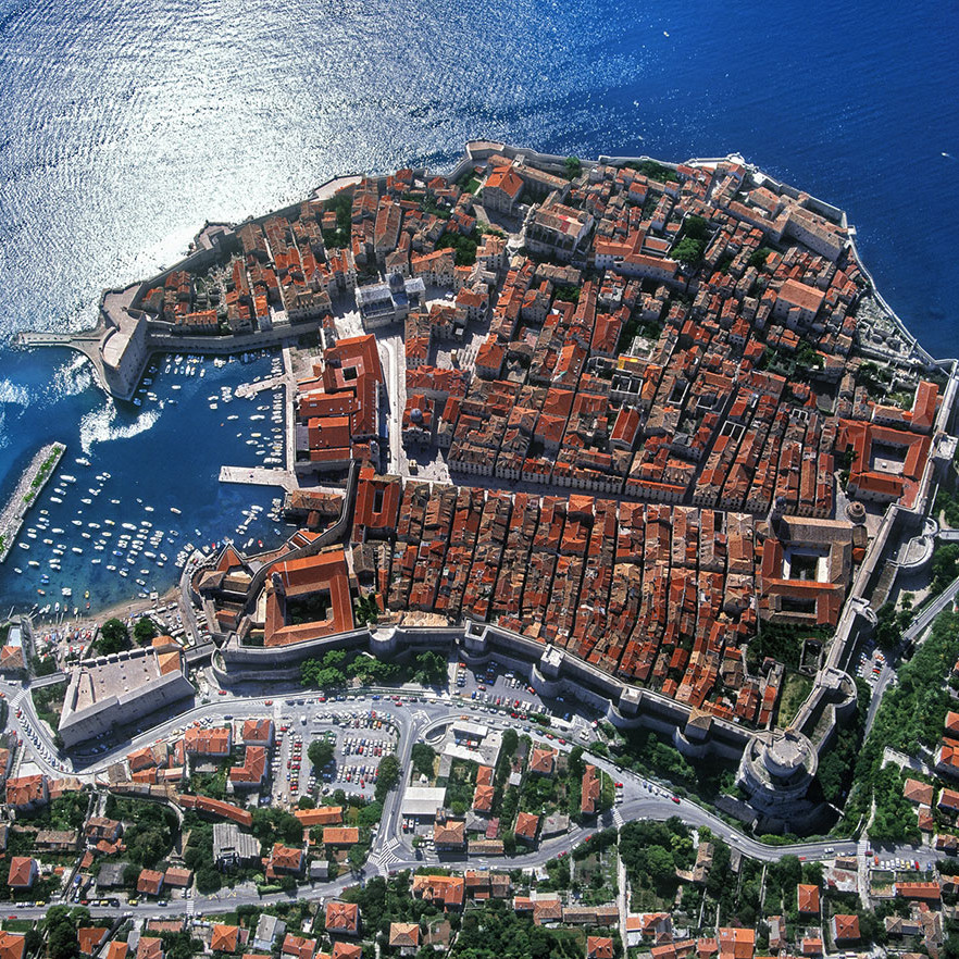 Croatia- Dubrovnik bird view