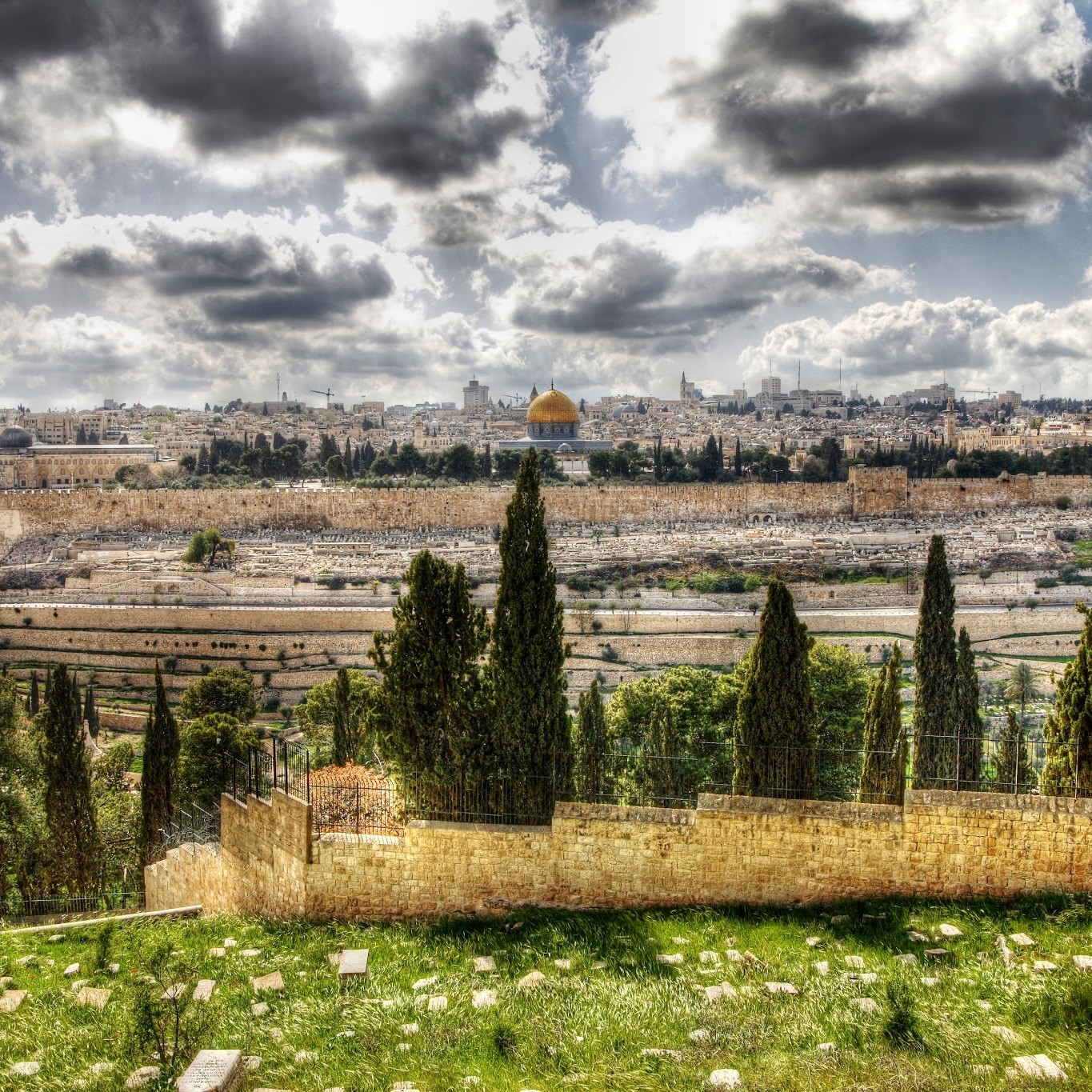 Israel - View of the Old City from the Mount of Olives