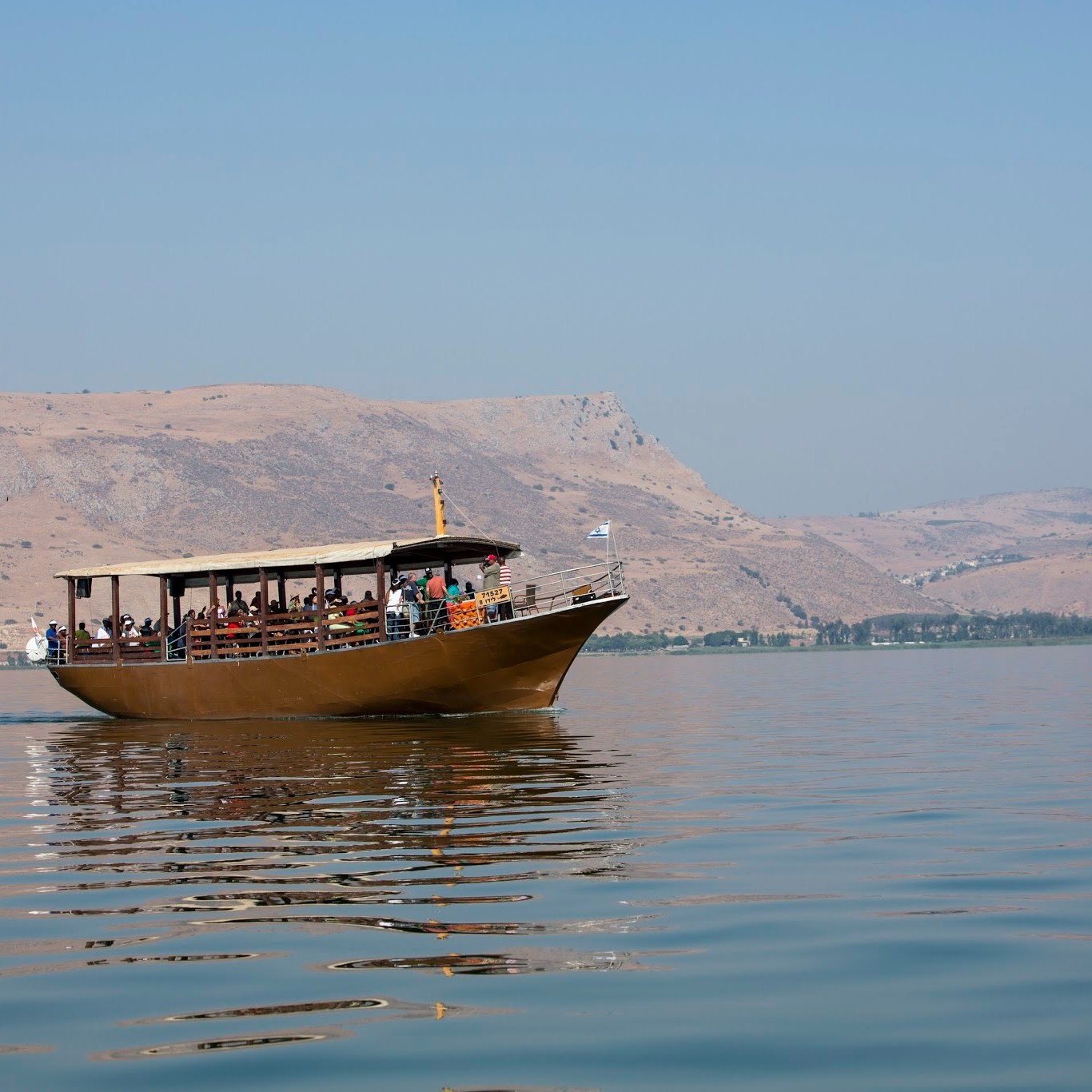 Israel - PILGRIM'S BOAT ON THE SEA OF GALILEE